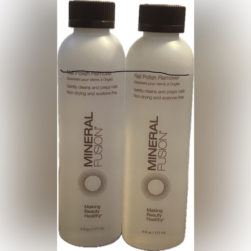 Lot of 2 Mineral Fusion Nail Polish Remover 6 Fl Oz - New